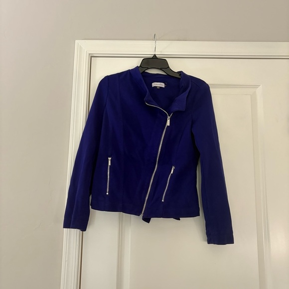 Calvin Klein Women's Violet Zip Up Blazer Jacket - Picture 4 of 8